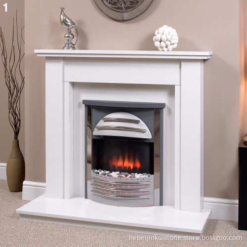 JK Factory Price OEM Hand Sculpture Marble Fireplace